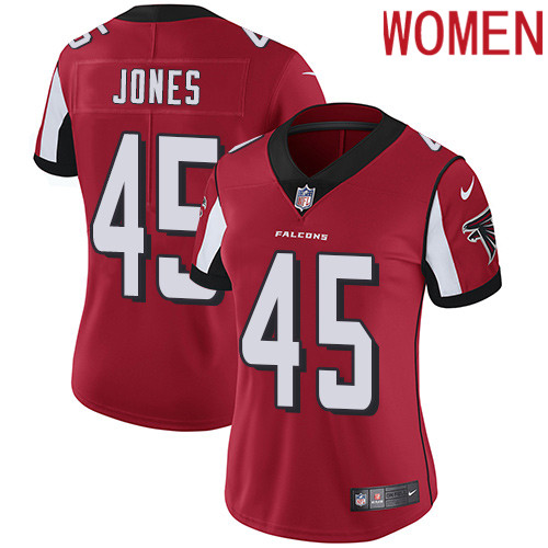 2019 Women Atlanta Falcons #45 Jones red Nike Vapor Untouchable Limited NFL Jersey->women nfl jersey->Women Jersey